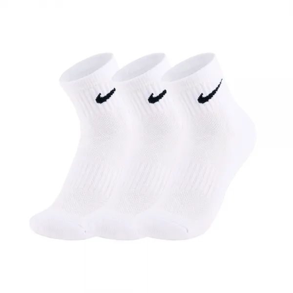 나이키 스우시 에센셜 쿠션 숏삭스 3팩 화이트 Ncessx21 3 