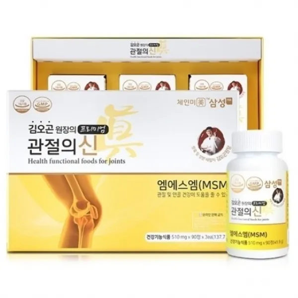 김오곤 프리미엄 관절의신 510mg 90정 x 3병 관절영양제, 500mg 90정x3병