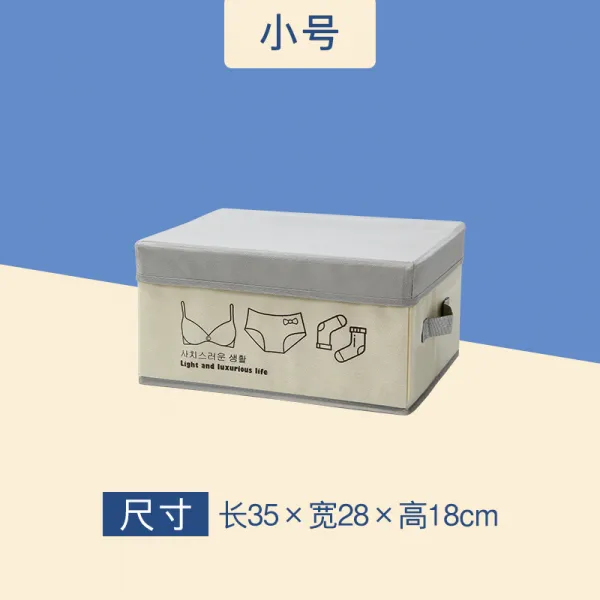 봉팔이 퀼트 수납함 뚜껑이 있다 폴딩 1단행거블랙 수납케이스 가정용 기숙사 옷 완구 자, 다규격 무늬가 있는 모직물 번 -35 *28