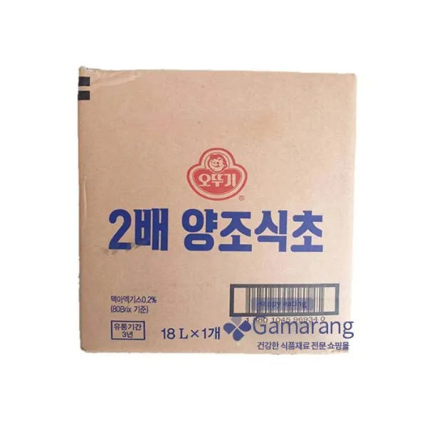 오뚜기 2배양조식초18L (BIB) 비닐내포 대용량 업소용, 식초