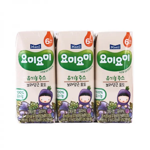 [메가마트] 매일 맘마밀 요미요미 보라당근포도 125ml*, 선택
