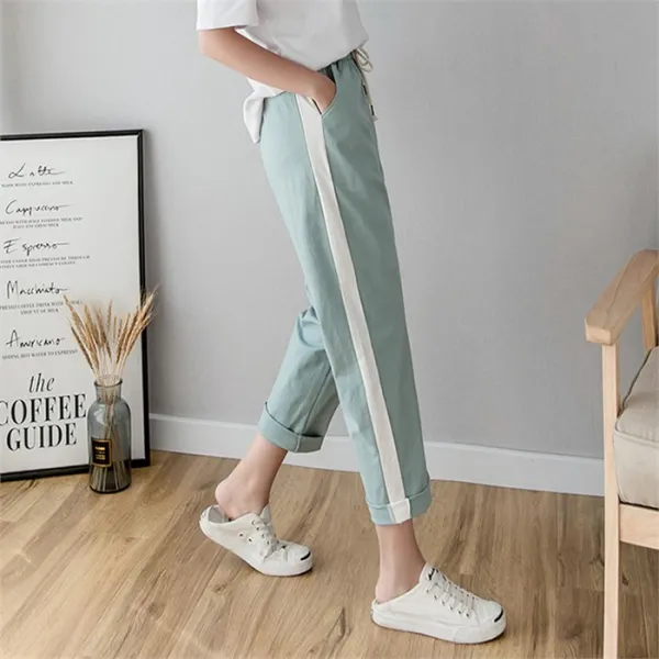 아이우먼 선배색린넨면팬츠 Eca324m008 빅사이즈