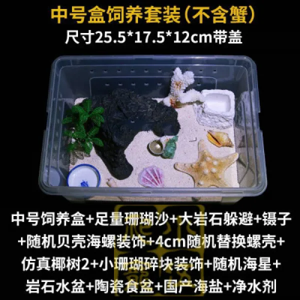 기생게 딸기 회백 반 팔 민물 기거 게 애완동물 관상 망 홍 소 총살 생체초대, 45센치