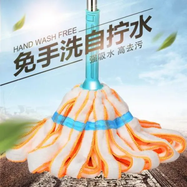 극세사밀대 줄기 밀대걸래 무료로 손세탁 가정용 질질끌다 물굽이 천 비틀림 와이드 땅 건습 투웨이, 스탠다드 봉 _흡수 타월형 1키 색상/