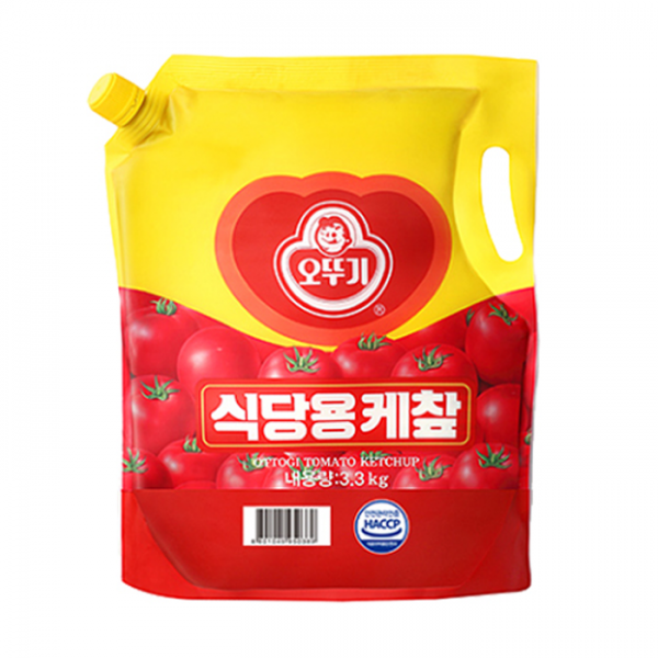 오뚜기 식당용케찹(스파우트팩) 3.3kg, 3.3kg, 2개