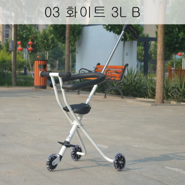 뉴타임즈10 어린 아기 아이 손수레 가 휴대용 간이 접 한 키 바을 데리고 외출을 할 때는 1-5 세 QH54 A17, 03 화이트 3L B