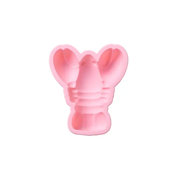 만물상회 애니메이션 실리콘 케익 디저트다 모면함 4인치 구이판 베이킹 도구 인싸템 DIY 같은스타일, 4인치 랍스터 핑크