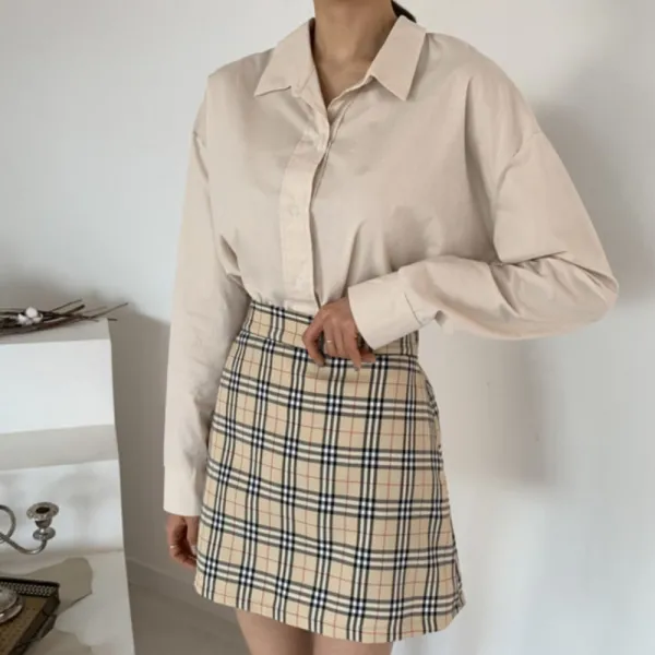 온고잉모멘트 / 베이직 무지 코튼셔츠 4 Colors 온고잉모멘트