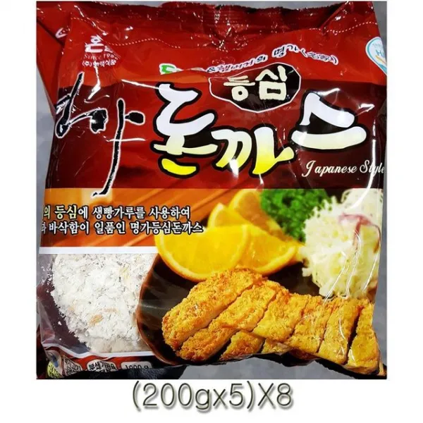 한맥 명가등심돈까스 200g 5 8개 야식 푸짐한 튀김요리 간편한 간단 축산 경양식 일본식, 1개