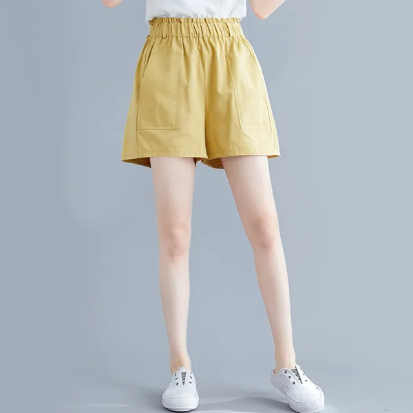  이지트렌드 여성 린넨 반바지 Fao37