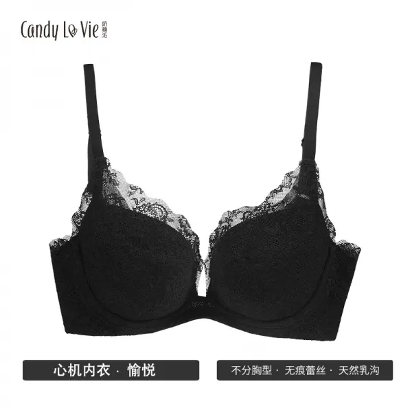 젖당파 빅 컵 홀가분함 다크 V 섹시 가슴을 모아주는 측수함 매너 속옷 대흉 겨울 가을