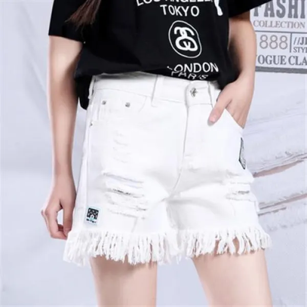 [청창특가여성바겐세일] 데님반바지 하이웨이스트핏A라인파카