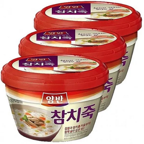 널리 동원 양반 참치죽 285g X 12개 찹쌀 엄선 재료 밥공기 별첨스프 다랑어 즉석죽 1