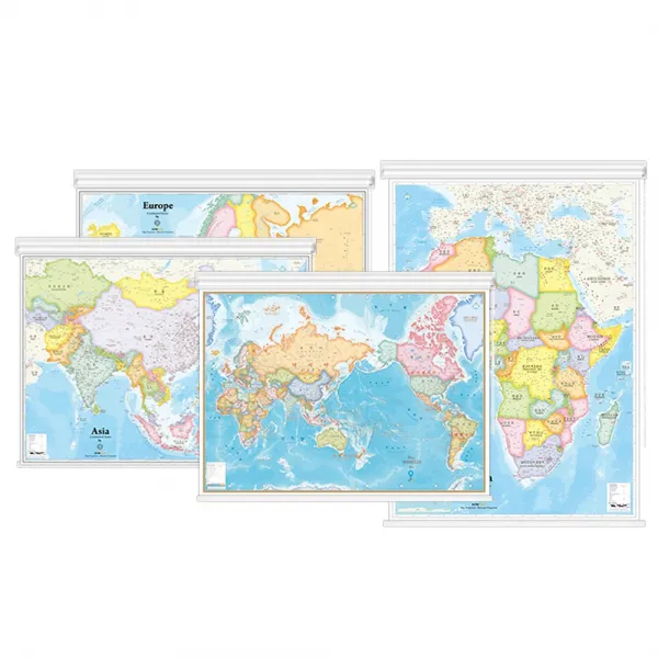 나우맵 대륙별지도 10종시리즈 롤스크린 세계전도 여행 포스터 10. 오세아니아지도