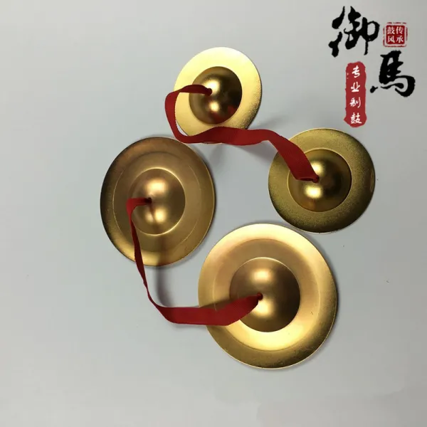 징 만담 소품(구리 드럼)3소품 세트 충격 악기 조합, T02-큰 돈(직경 12.5cm)