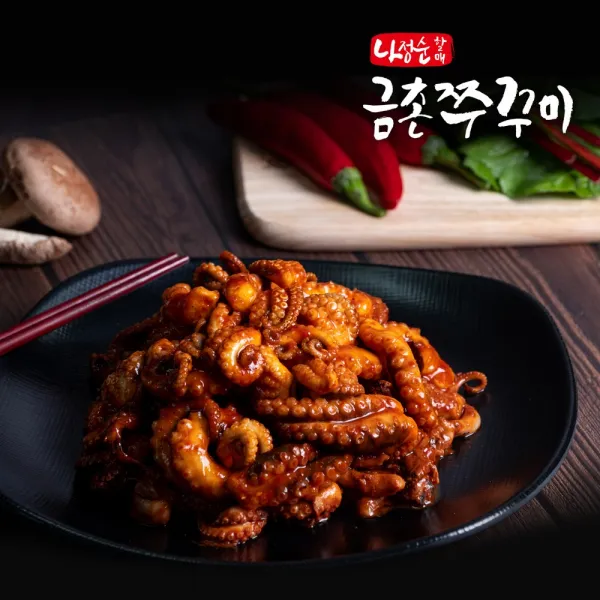 나정순할매 금촌쭈꾸미 350g 쭈꾸미볶음 용두동주꾸미, 3개