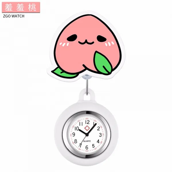정항 Zgo 간호사 흉부위 오회중시계 여성 큐트 올드스쿨 신축가능 Dora A몽괘 본상품 수치도