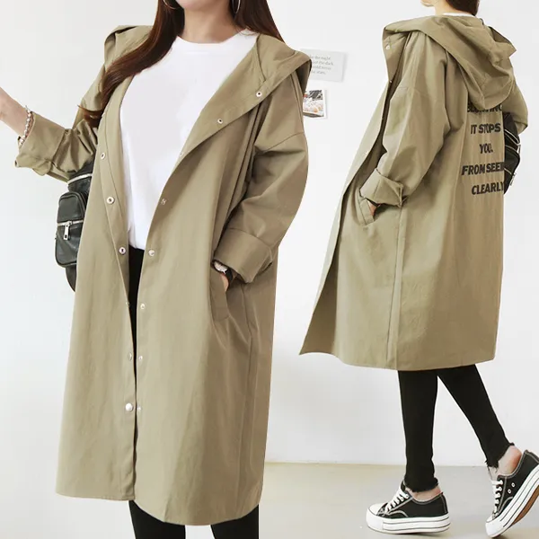 [쏭스타일] 잇백나염후드야상