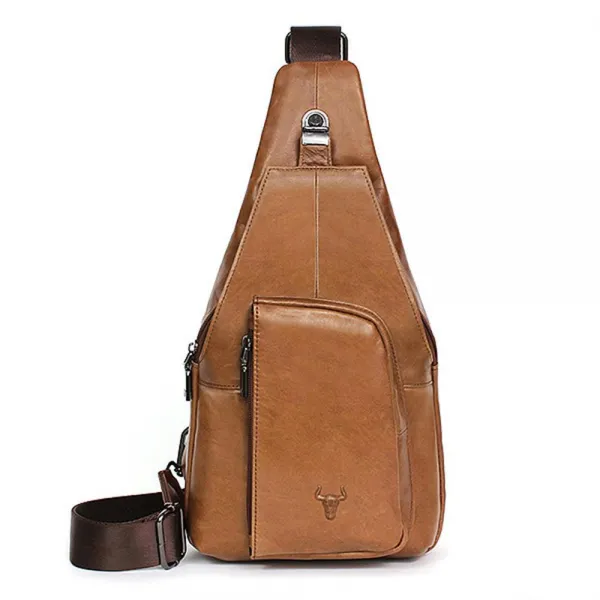 30대남성 세미정장 출근 소가죽 슬링백 핸드폰수납가방 보조가방 가벼운 외출가방 서브가방 외박가방 소매치기방지 남성용 시장가방 보관가방