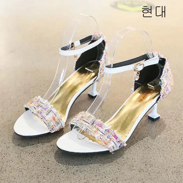 Xr 190614여성 여름 샌들 하이힐 가보시힐 스틸레토샌들 A05