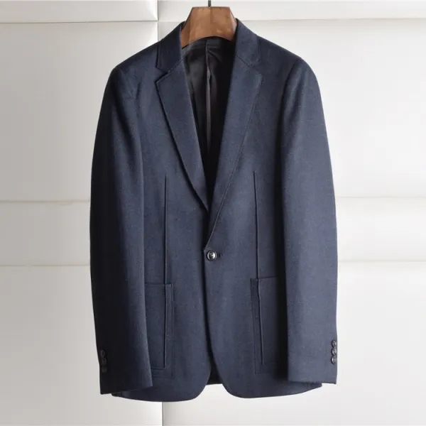 남성정장 입체 마름질 시각 양모 혼방 겉감 슬림핏 양복 정장 싱글양복 남자 C1807, C02-멜란지블루