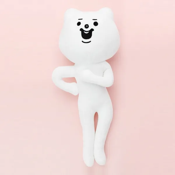 NUBI누비판매점_적극적인 곰 인형 40cm 안녕하십니까 귀여운 흰인형 장식용 선물용 어린이 동물 어린이날 봉제_NUBI누비-텔숍, 단일상품
