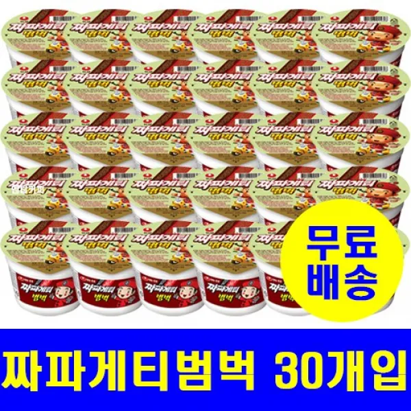 농심 짜파게티범벅 70gX30개 무료배송 특가상품, 30개
