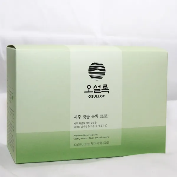 OSULLOC 제주산 녹차 오설록 제주 Fresh 첫물녹차 Green TEA 30g (1.5g x 20개입), 1개