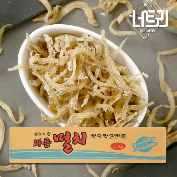 [너트리] 실치 멸치 1.5kg 국내산 중사이즈, 없음, 상세설명 참조