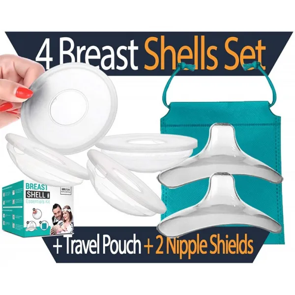 미국직수입 Boston Nipple Shield Breast Shells Milk Collector Nursing Cups 모유 수 유용 우유 보호기 재사용 가능한 젖꼭, 단일옵션