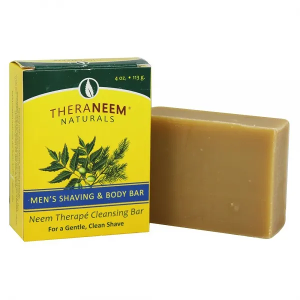 Theraneem Naturals 님 테라피 클렌징 바, 113g, 1개, Men's Shaving & Body Bar