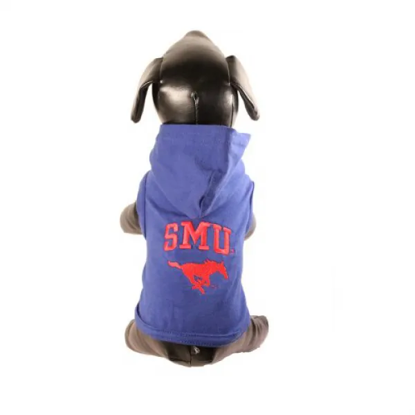 NCAA Southern Methodist Mustangs Cotton Lycra Hooded Dog Shirt XX-Large NCAA 남부 감리교 인 머스탱 코튼 라이크라 후, 1