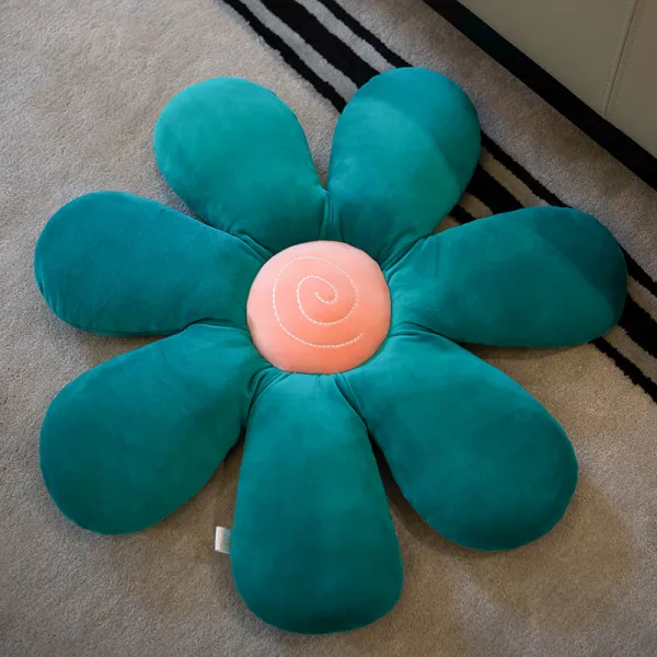 데이지 의자 꼬리뼈 엉덩이 받침 푹신푹신 쿠션 방석 다크 그린_60 Cm