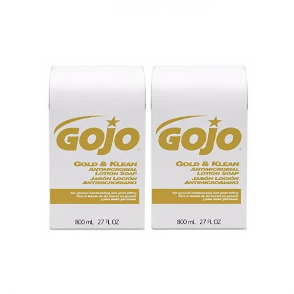 GOJO Gold Klean Lotion Soap Bag-in-Box Dispenser Refill Fresh Liquid 800-ml - Sold as 2 Packs of 1 / Total Each, One Size, One Color
