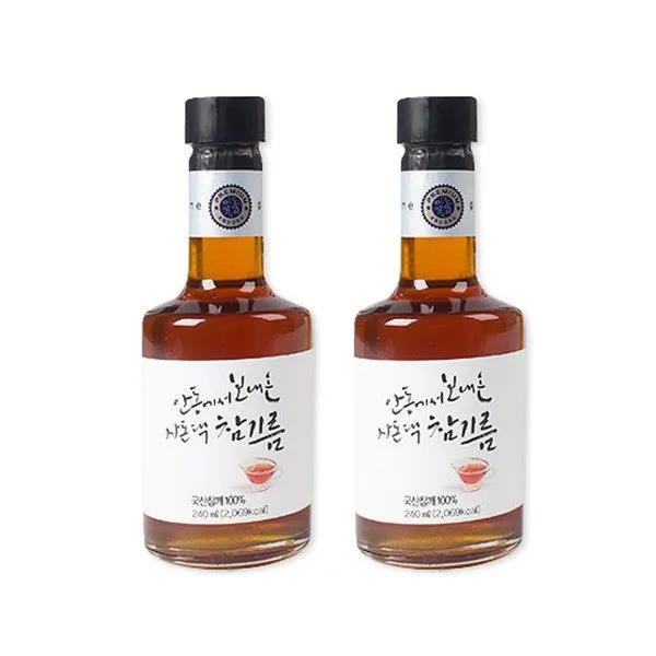 [안동흑마] 사돈댁 참기름2호 세트(240ml X 2병), 단일상품