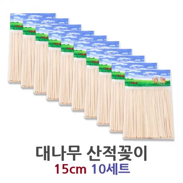대나무 산적꽂이 15cm 일회용품 다회성 주방 분 핫바, 1, 1