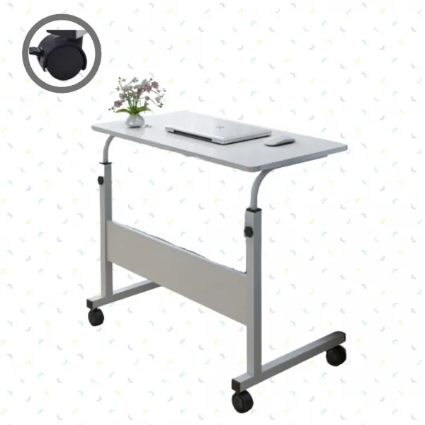 디닷컴퍼니 높이조절 다용도 책상 80cm * 40cm, B14-높이조절다용도책상 화이트