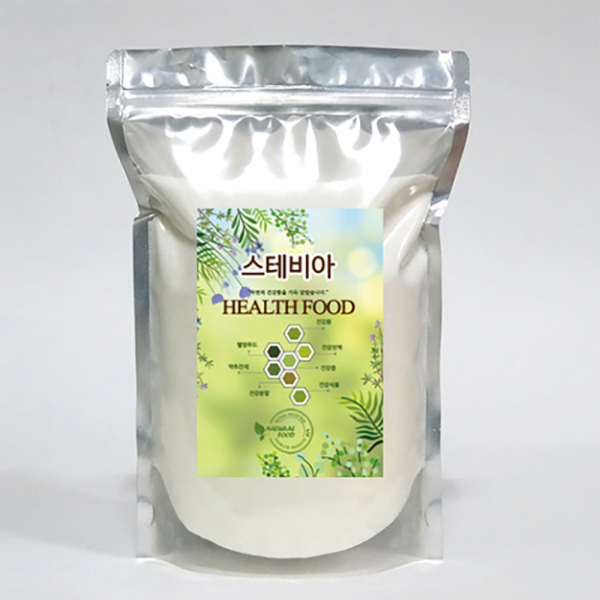 스테비아 500g 자연 건강 분말 가루 설탕 대체 건강한 단맛 폴리페놀 스테비오사이드 체중관리 치아 건강 충치균 박테리아 억제 소멸 피로 회복