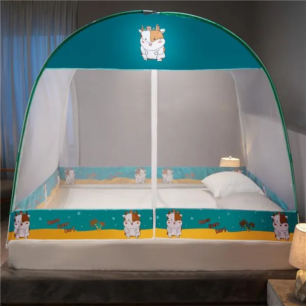 노설치 접이식 편리한 뜯어빨다 몽골 가방 기숙사 상하 깔다 엘로 럭키 소 먼지 방지 타입