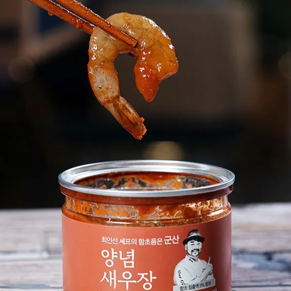 셰프의 장 최인선 함초품은 군산 양념새우장350g, 1통, 350g