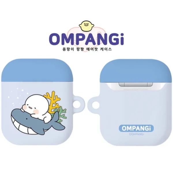  바보사랑 고래팡 옴팡이 팡팡 에어팟 하드 케이스 B 에어팟 1 2 공용 색상:고래팡