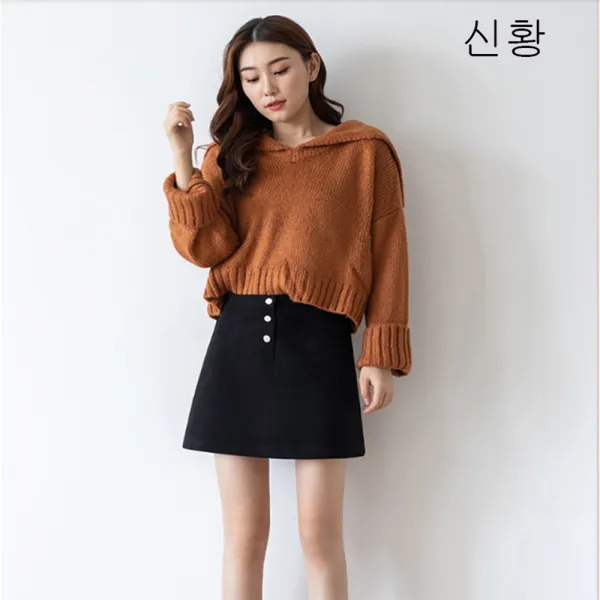 Zz 191026 여성 추동 패션 하이웨이스트 스커트 A05