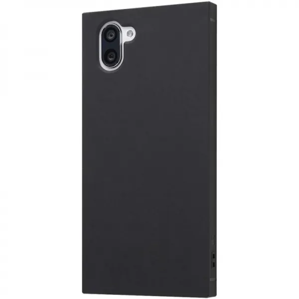 AQUOS R3 케이스 충격 네거리 에어 쿠션 [스트랩 포함] 아쿠 오스 R3 충격 흡수 케이스 KAKU / 블랙