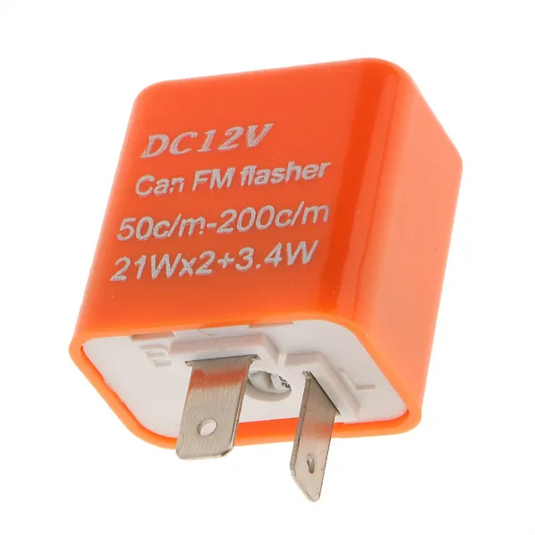 Stk주도 턴 시그널 램프 하이퍼 플래시 12v를위한 2 개 2 핀 전자 성 노출증 릴레이