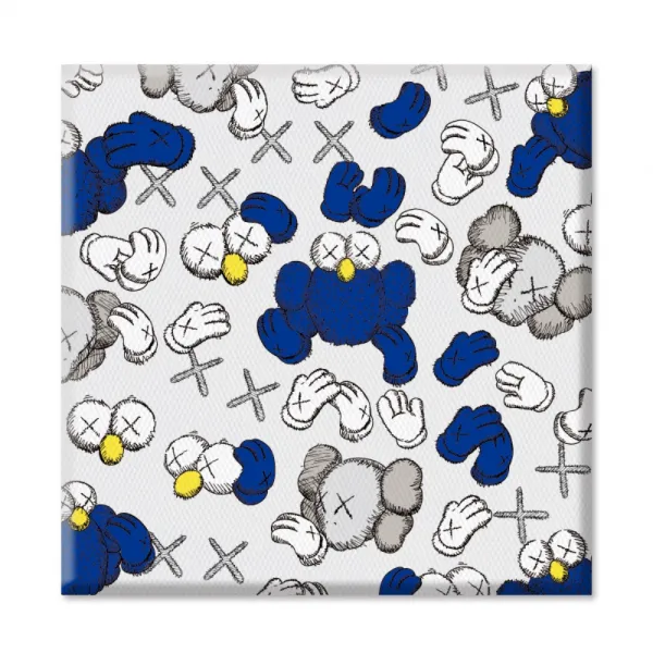 카우스 세서미 스트리트 장식 그림 벽화 팝아트 포스트 홈카페 인테리어, 60cmx60cm + 원목  + 독립하다.