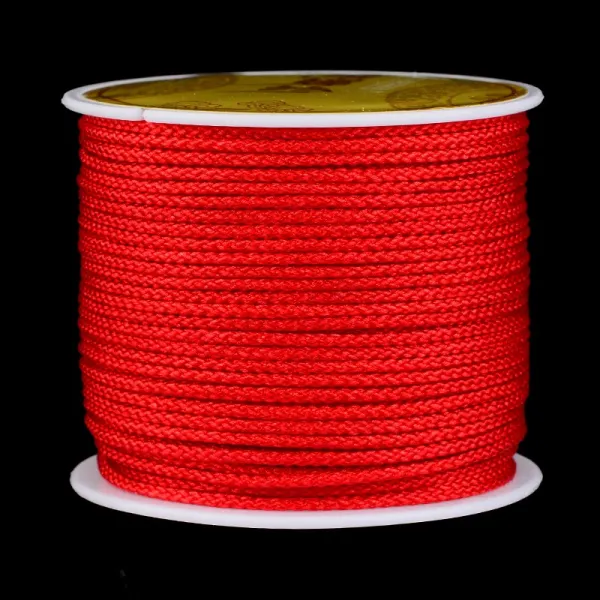 뜨개질실 완상용물건 실끈 내마모 밧줄 탄력없음 팔찌 수공예로짠 구슬선 밴드팔찌 구슬꿰미 구슬꿰기 T05 비타민 맘보 로프 1.0 빨간색 /개