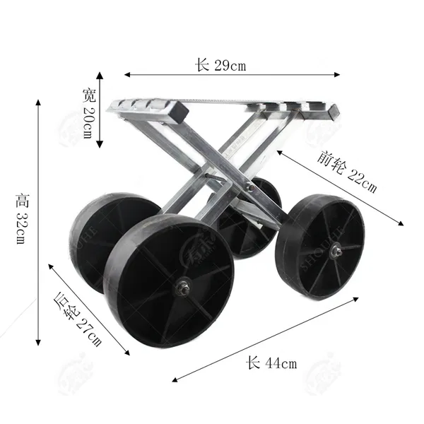 고추밭 밭농사용 의자 효도의자 360도 회전 4륜 이동 2.8kg