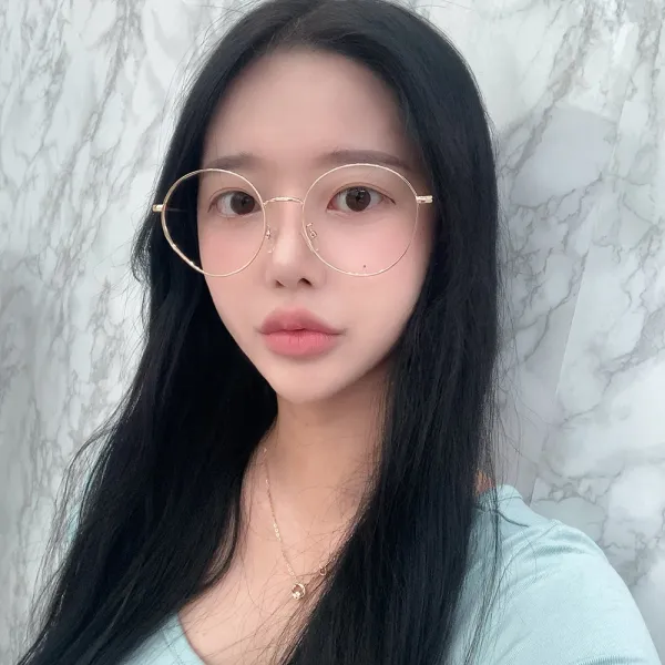 Vanana2 가벼운 원형 동글이 쌩얼 안경
