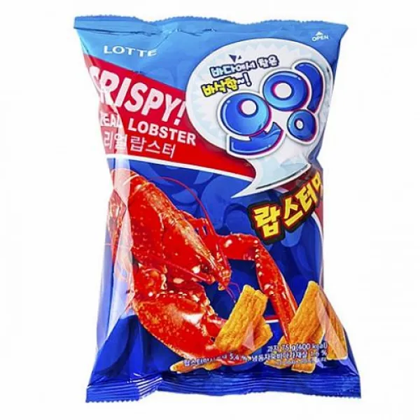 디제이몰 롯데 오잉 랍스터맛 75gx16개입 오징어 스낵, 1
