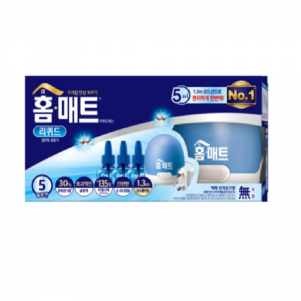 홈매트 리퀴드 코드형 훈증기 살충제 + 리필 29ml x 3p, 1세트